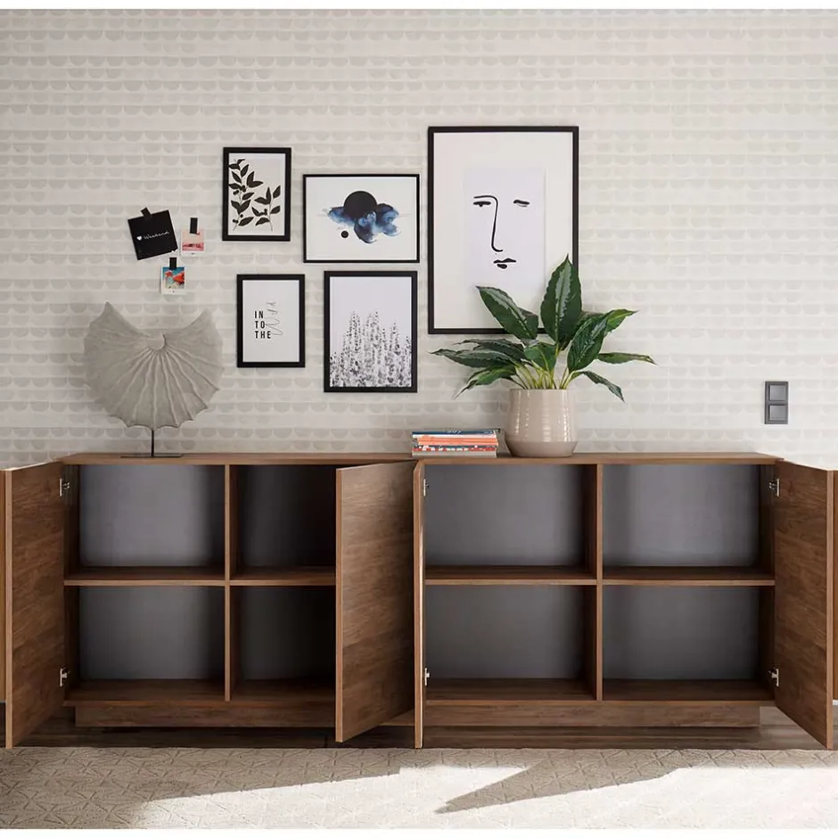 Wohnen 241x90x44 Sideboard in Natur Holzoptik - Basento II