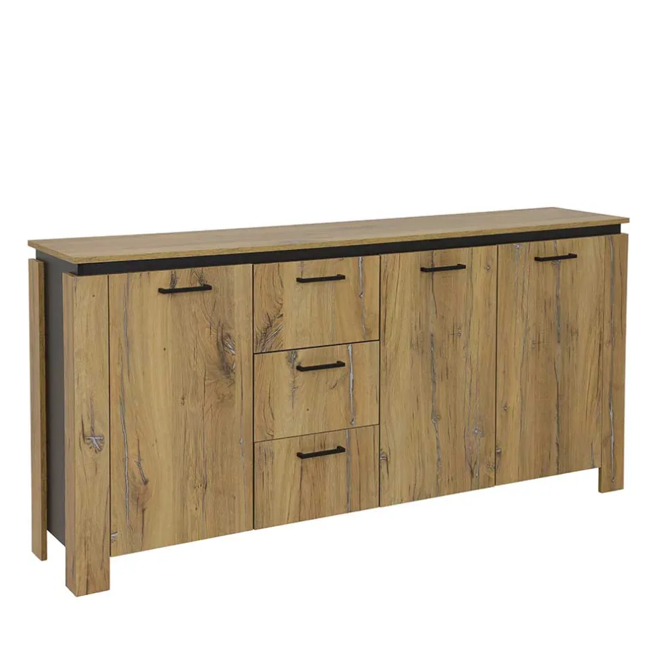180x86x38 Sideboard in Zinneiche Optik - Traudarian^Wohnen Discount