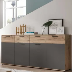 Wohnen 180x87x40 Sideboard mit 2 Schubladen & 4 Türen - Lucios