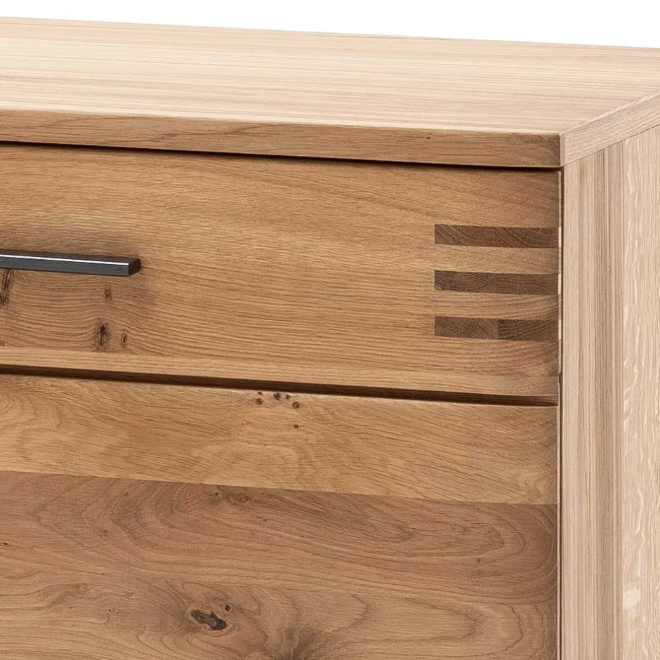 180x78x44 Sideboard mit Furnier Eiche Bianco - Crupean^Wohnen