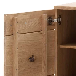 180x78x44 Sideboard mit Furnier Eiche Bianco - Crupean^Wohnen