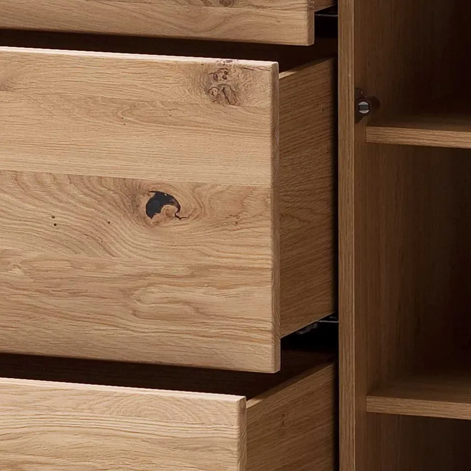 180x78x44 Sideboard mit Furnier Eiche Bianco - Crupean^Wohnen