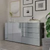 Wohnen 184x102x42 Sideboard mit Glasfront - Ruudy