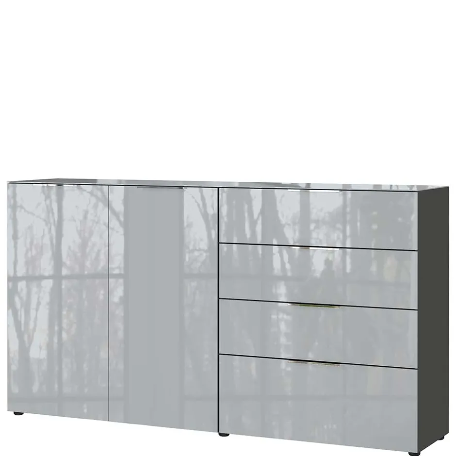 Wohnen 184x102x42 Sideboard mit Glasfront - Ruudy