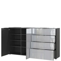 Wohnen 184x102x42 Sideboard mit Glasfront - Ruudy