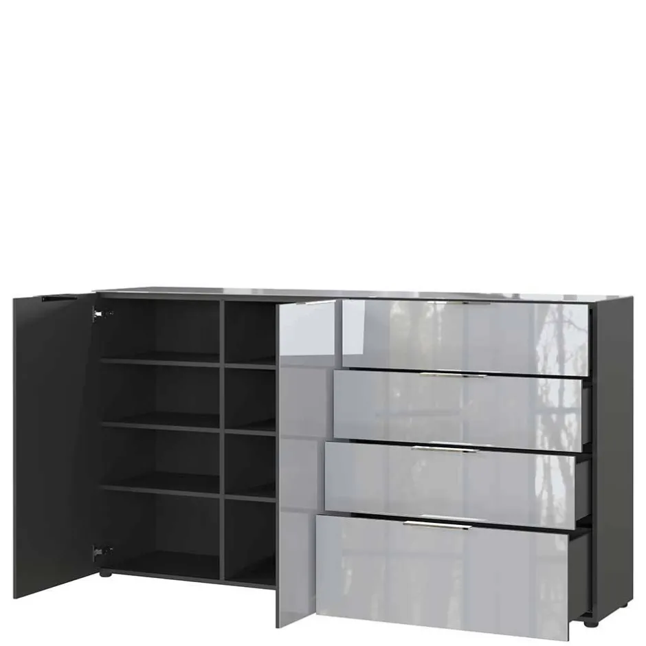 Wohnen 184x102x42 Sideboard mit Glasfront - Ruudy