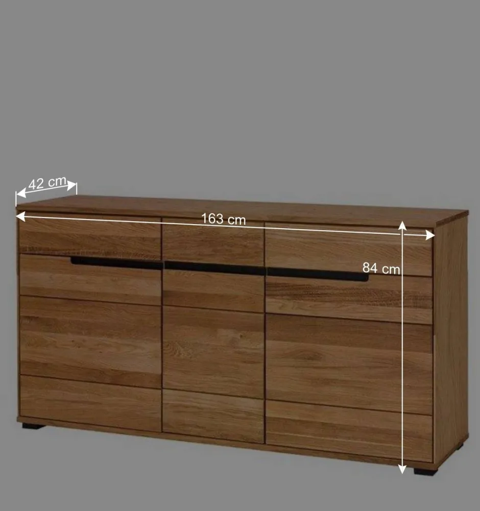 163x84x42 Sideboard mit Griffmulden - Sennya^Wohnen Discount