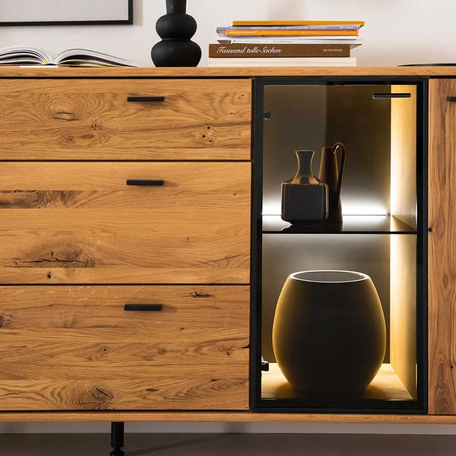 180x86x44 Sideboard mit Metall Bügelgestell - Flacona^Wohnen Outlet