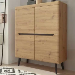 107x134x40 Skandi Highboard 4-türig - Olcian^Wohnen Clearance