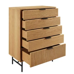 80x113x40 Skandi Hochkommode in Eiche - Piassona^Wohnen Outlet