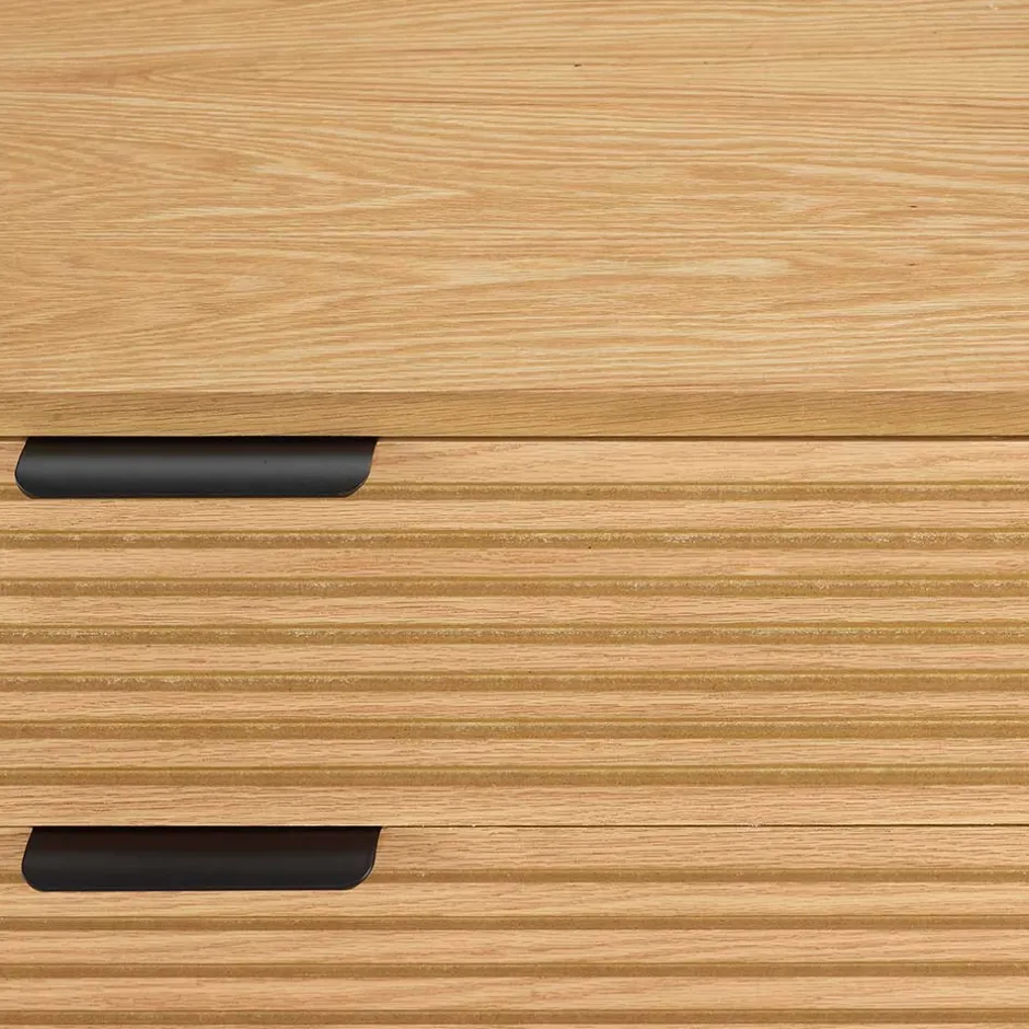 80x113x40 Skandi Hochkommode in Eiche - Piassona^Wohnen Outlet