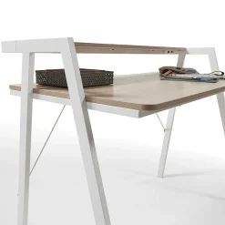 Wohnen 115x91x60 Skandi Schreibtisch mit Aufsatz - Shining