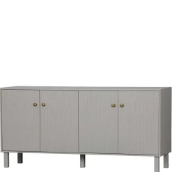 160x78x46 Skandi Sideboard 4-türig in Grau - Huvina^Wohnen Clearance