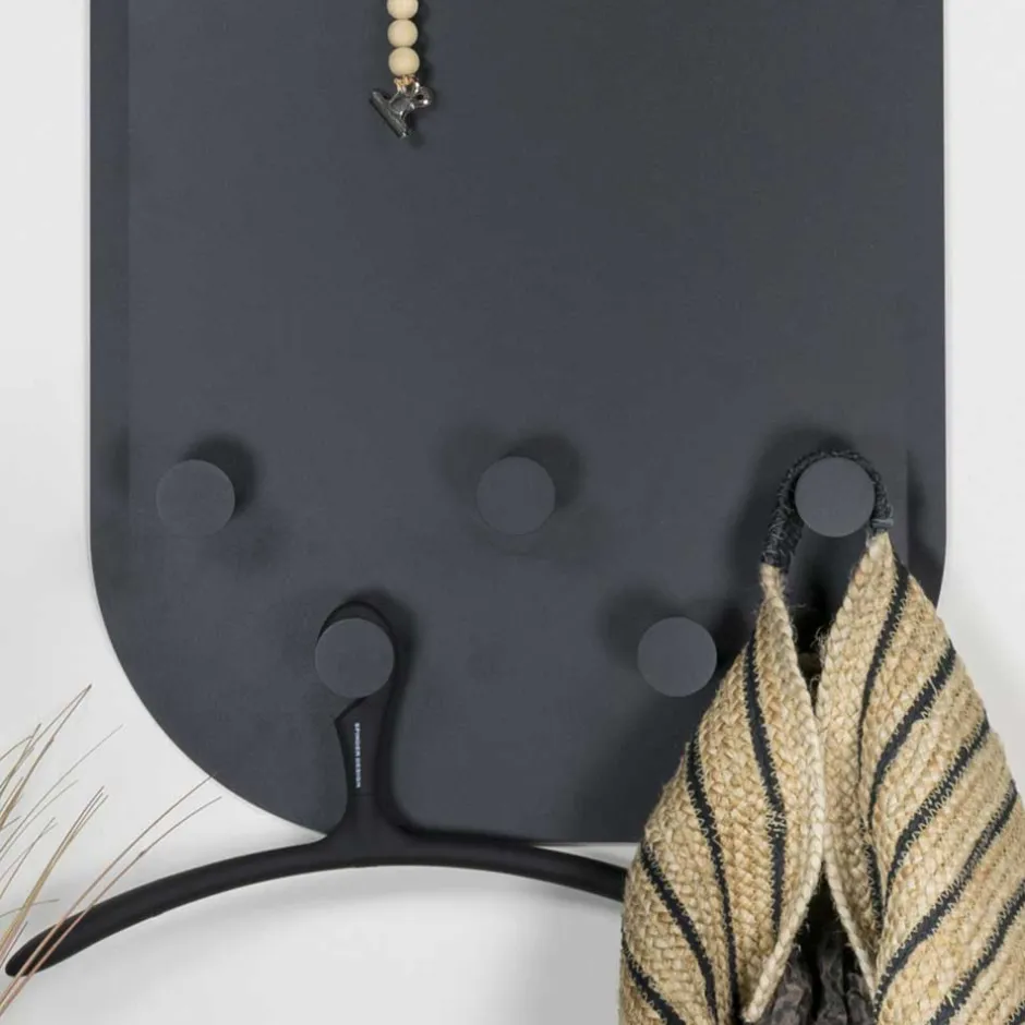 55x115x7 Stahl Wandgarderobe in Oval - Duckey^Wohnen Online