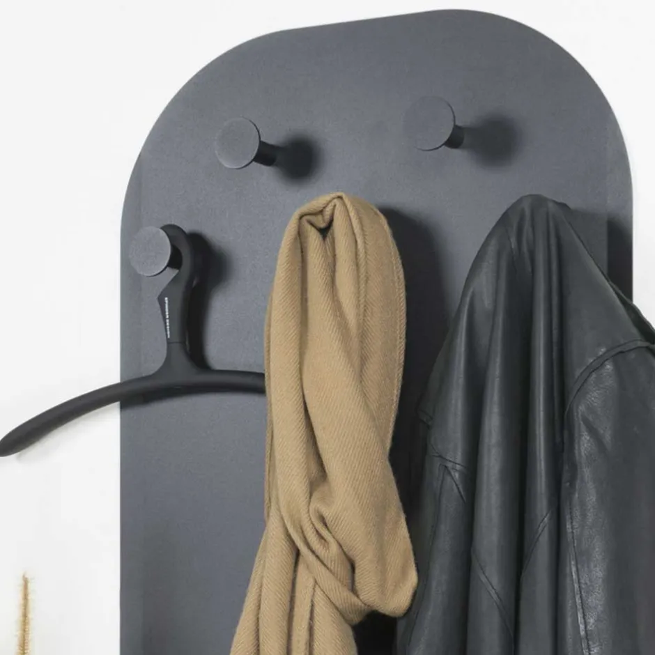 55x115x7 Stahl Wandgarderobe in Oval - Duckey^Wohnen Online