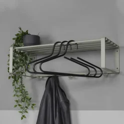 70x19x29 Stahlgarderobe in Graugrün lackiert - Itulian^Wohnen