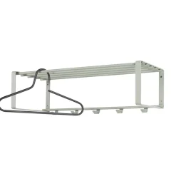 70x19x29 Stahlgarderobe in Graugrün lackiert - Itulian^Wohnen