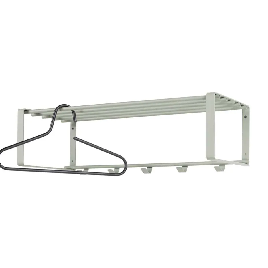 70x19x29 Stahlgarderobe in Graugrün lackiert - Itulian^Wohnen