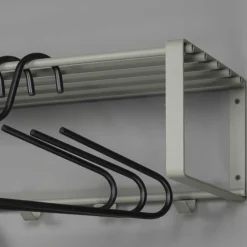 70x19x29 Stahlgarderobe in Graugrün lackiert - Itulian^Wohnen