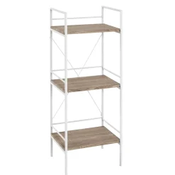 Wohnen 34x96x27 Standregal in Eiche hell & Weiß - Cepters