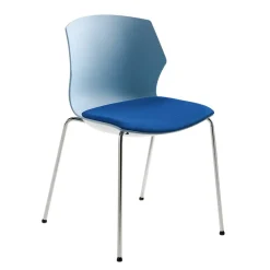 Wohnen 55x81x53 Stapel Stuhl in Blaugrau & Blau - Taly