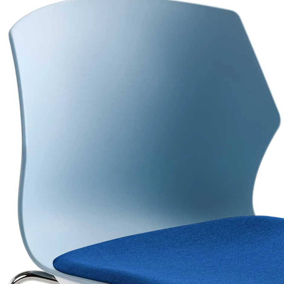 Wohnen 55x81x53 Stapel Stuhl in Blaugrau & Blau - Taly
