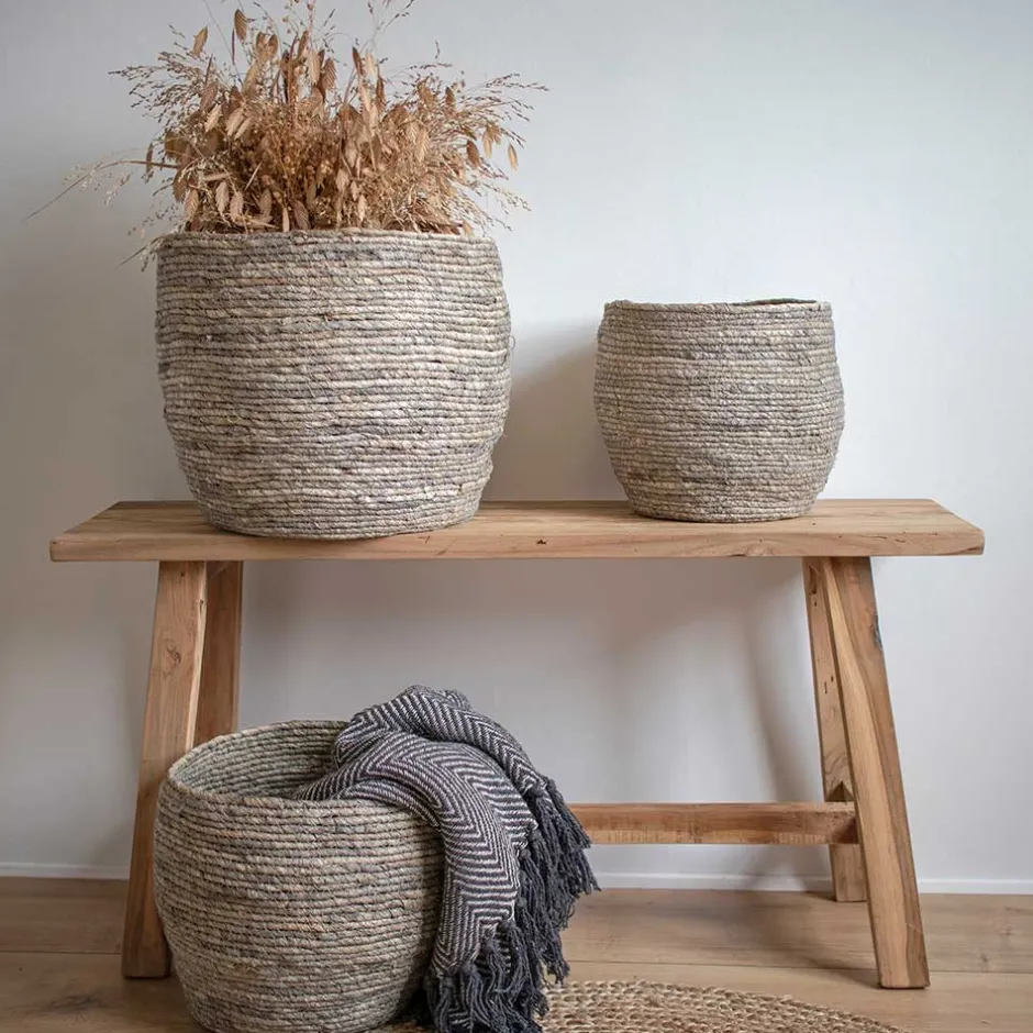 90x45x25 Teakholz Bank naturbelassen - Verdena^Wohnen Discount