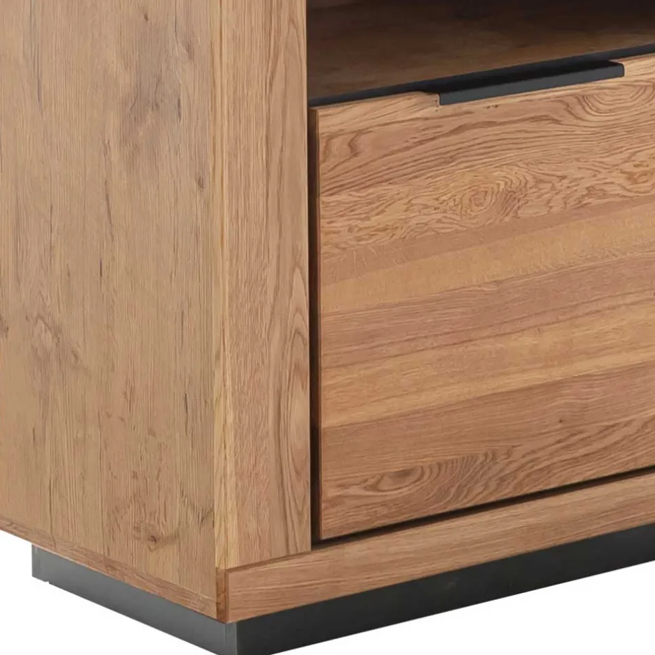 72x142x40 Teilmassives Regal mit drei Fächern & Tür - Vlacoma^Wohnen New