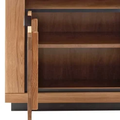 72x142x40 Teilmassives Regal mit drei Fächern & Tür - Vlacoma^Wohnen New