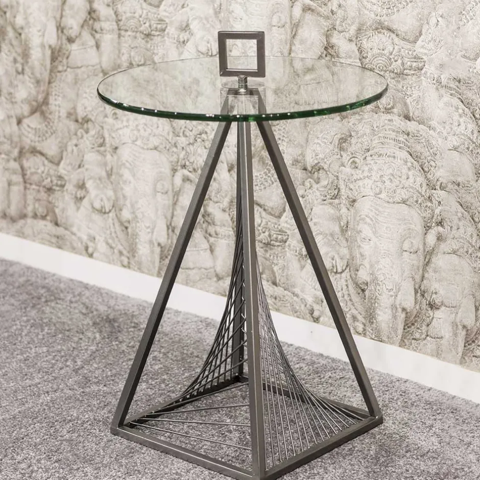 45x57x45 Tisch mit Design Pyramiden Gestell - Soveltra^Wohnen Hot