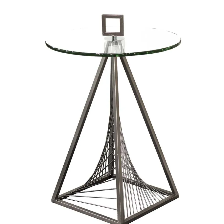 45x57x45 Tisch mit Design Pyramiden Gestell - Soveltra^Wohnen Hot