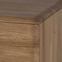 Wohnen 120x75x40 2-türige Kommode aus Eiche geschliffen - Bakaras