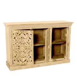 140x90x40 3-türige Kommode mit Schnitzerei - Runiasa^Wohnen Online