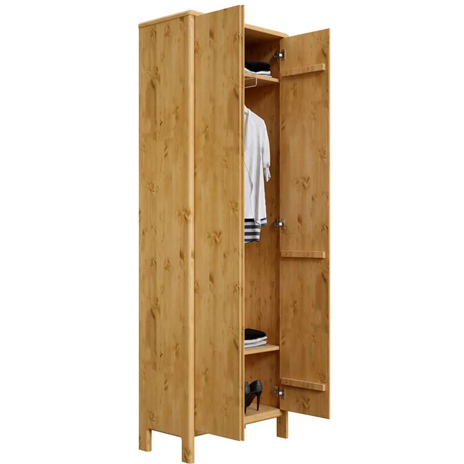 65x192x34 2-türiger Dielenschrank aus Kiefer - Etvina^Wohnen Best