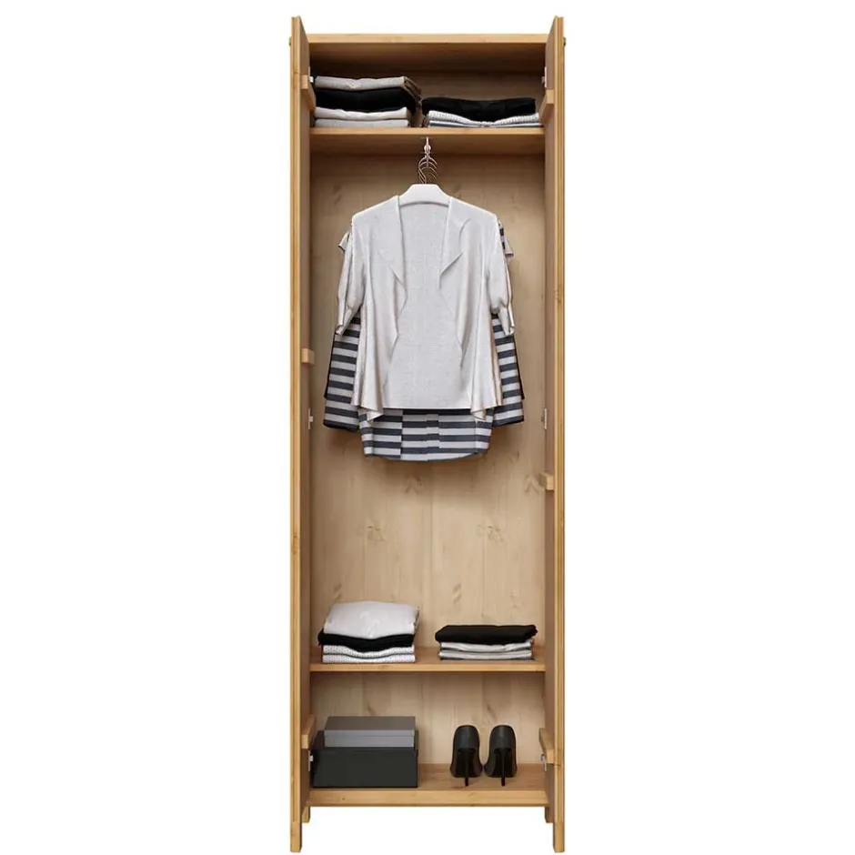 65x192x34 2-türiger Dielenschrank aus Kiefer - Etvina^Wohnen Best
