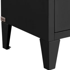 38x180x38 1-türiger Metallspind in Schwarz - Trio^Wohnen Discount