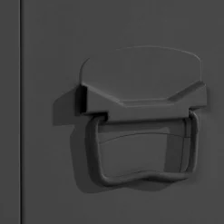 38x180x38 1-türiger Metallspind in Schwarz - Trio^Wohnen Discount