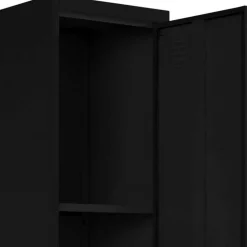 38x180x38 1-türiger Metallspind in Schwarz - Trio^Wohnen Discount