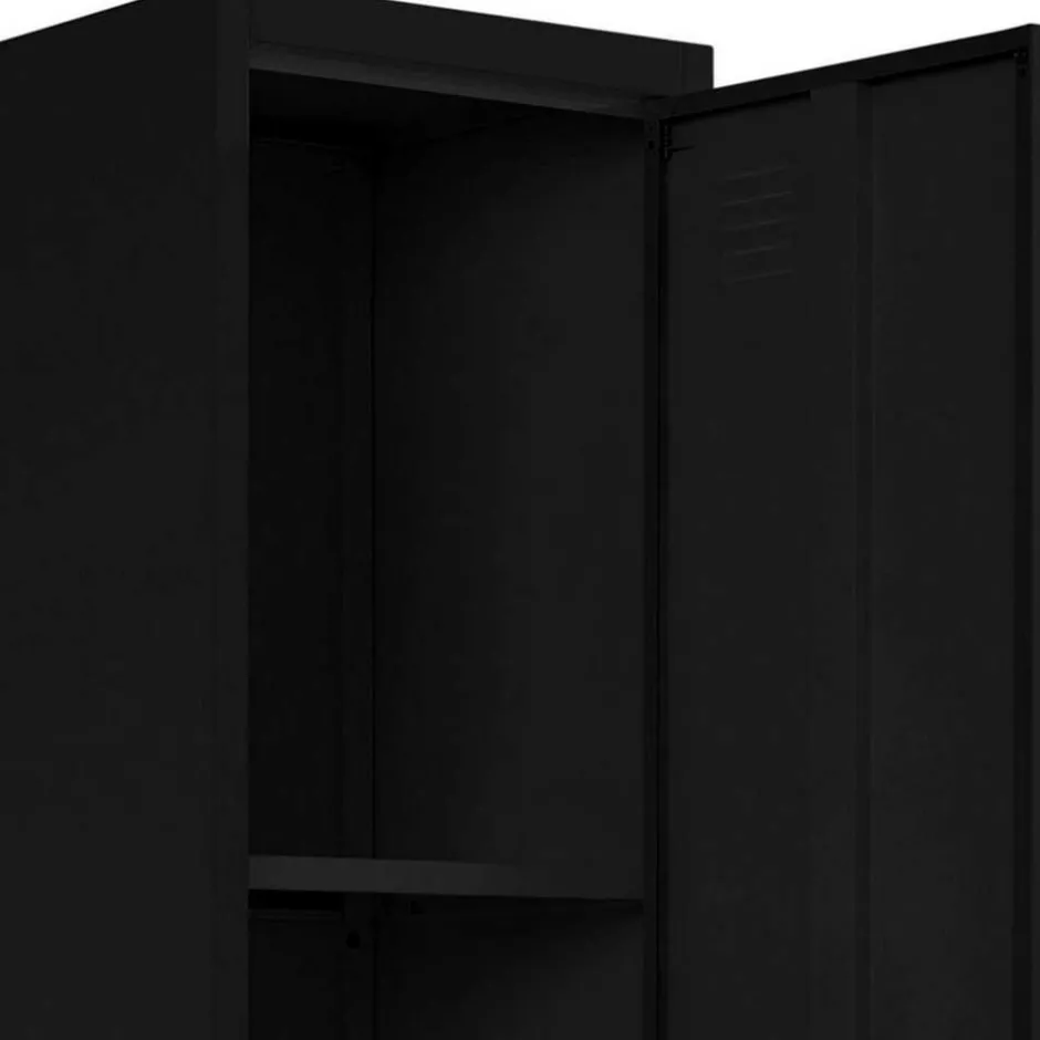 38x180x38 1-türiger Metallspind in Schwarz - Trio^Wohnen Discount