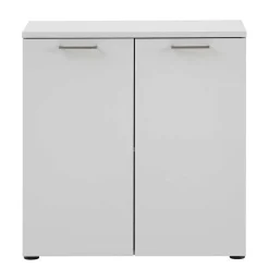 Wohnen 80x84x41 2-türiger Officeschrank in Lichtgrau - Bowsla