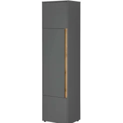 50x200x40 3-türiger Schrank in Anthrazit - Ahilav^Wohnen