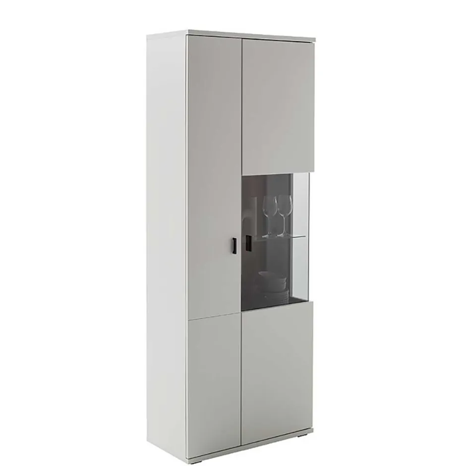 Wohnen 75x199x37 2-türiger Wohnzimmerschrank modern - Apulco