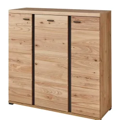 Wohnen 123x121x42 3-türiges Highboard teilmassiv - Latenda