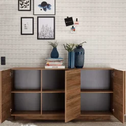 181x90x44 3-türiges Sideboard mit Sockelgestell - Basento^Wohnen