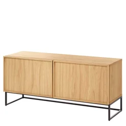 112x51x42 2-türiges TV Lowboard in Eiche - Ravilon^Wohnen New