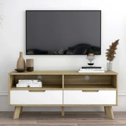 Wohnen 140x52x40 TV Kommode im Skandi Design - Justa