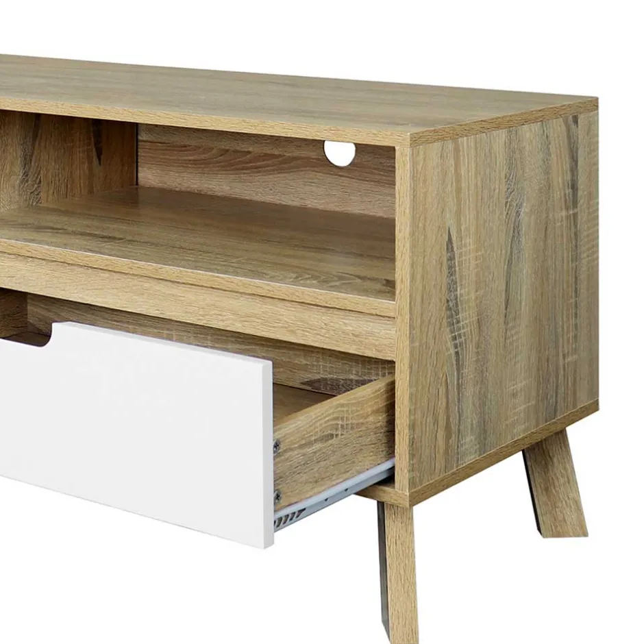 Wohnen 140x52x40 TV Kommode im Skandi Design - Justa