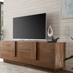 Wohnen 181x63x44 TV Kommode in Holzoptik - Basento