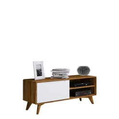 Wohnen 120x48x40 TV Kommode in Wildeiche mit Weiß - Diesta I