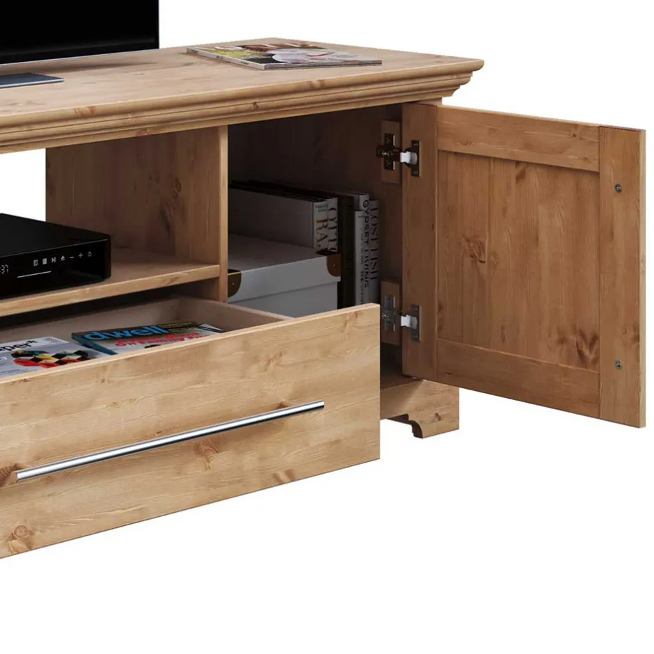 Wohnen 171x52x39 TV Lowboard im Landhaus Stil - Noellisa